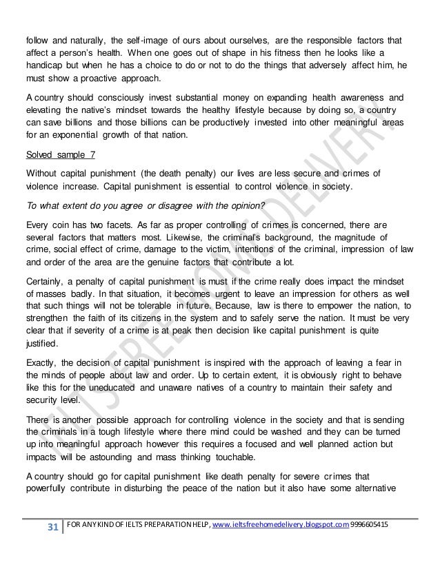 writing task 2 by punishing murderers with death penalty capital punishment ielts essay band 9
